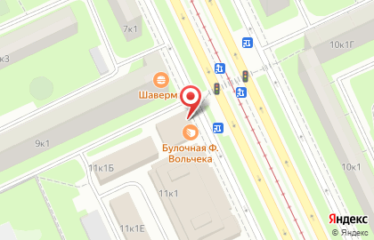 Магазин и киоск хлебобулочных изделий Каравай на проспекте Солидарности на карте