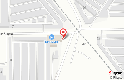 Магазин товаров для кузовного ремонта Пальмира в Черновском районе на карте