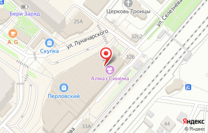Супермаркет Перекрёсток на улице Селезнёва в Мытищах на карте