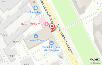Банкомат СберБанк на Полюстровском проспекте, 68а на карте
