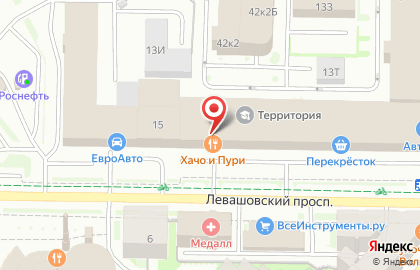 Грузинский ресторан Хачо и Пури на Левашовском проспекте на карте