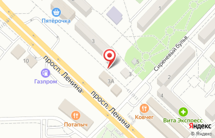 Магазин живой рыбы, ЗАО Ключики на проспекте Ленина на карте