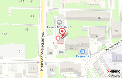Стоматологическая клиника Стома на Красноармейской улице на карте