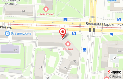 Магазин овощей и фруктов на Большой Пороховской улице на карте