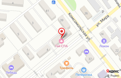 Гипермаркет Магнит на улице Мира на карте