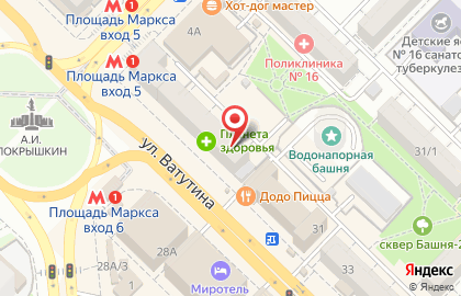 Страховая компания Согаз в Новосибирске на карте