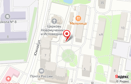 Овощной магазин и киоск Славянское на Южной улице на карте