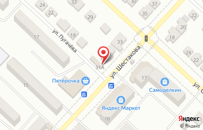 Магазин мясной продукции Птица на улице Шестакова на карте