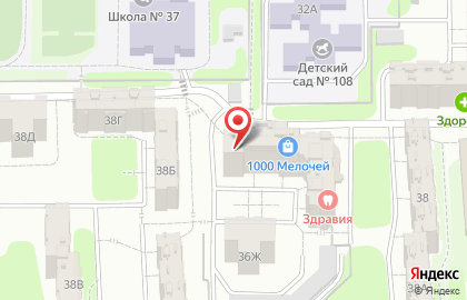 Продовольственный магазин на улице Верхняя Дуброва на карте