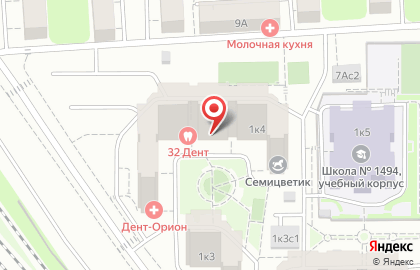 Клиника Ткачева Епифанова в Марфино на карте
