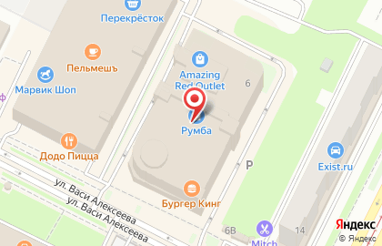 Матрёшка-Тур на улице Васи Алексеева на карте
