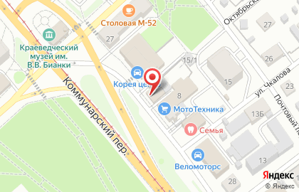 Центр напольных покрытий Марка Пола в Коммунарском переулке на карте