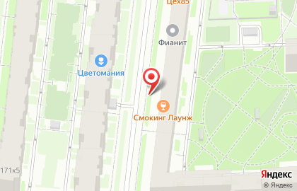 RED на проспекте Ветеранов на карте
