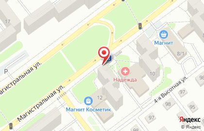 Киоск по продаже печатной продукции Роспечать на Магистральной улице, 10 киоск на карте