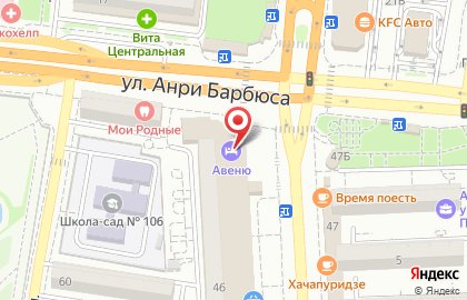 Гостиница Авеню на улице Савушкина на карте