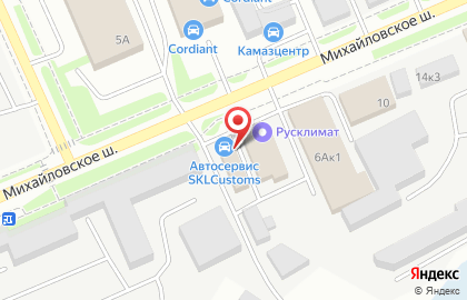 Компания Автосервис на Михайловском шоссе на карте