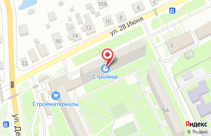Центральная библиотека им. А.С. Пушкина на улице 28 июня на карте