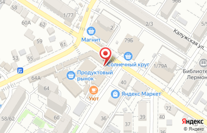 Торговый комплекс в Ростове-на-Дону на карте