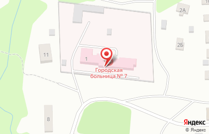 Городская больница №7 на улице Фрунзе на карте