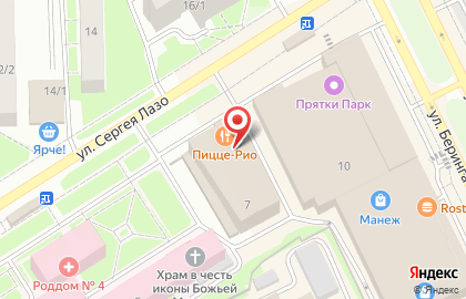 Русский фейерверк на улице Сергея Лазо на карте