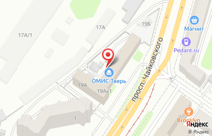 Тверичанка на проспекте Чайковского на карте