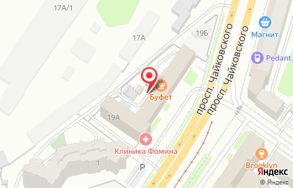 Студия Ра на проспекте Чайковского на карте