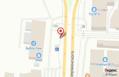 Микрокредитная компания Отличные наличные на улице Дзержинского на карте