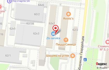 Vinpart & Vinservice на площади Сибиряков-Гвардейцев на карте