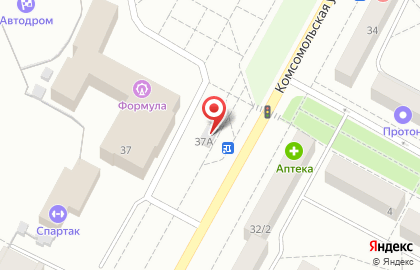 Продуктовый магазин Гурман на Комсомольской улице на карте