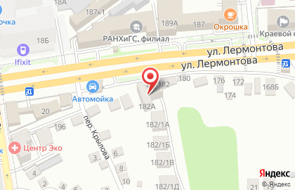 Студия татуировки на улице Лермонтова на карте