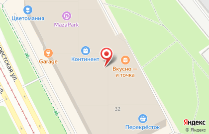 Ресторан Subway на метро Бухарестская на карте
