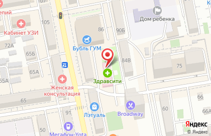 Уссурийская центральная городская больница на Крестьянской улице на карте
