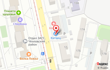 Магазин автозапчастей для китайских автомобилей Китаец в Чкаловском районе на карте