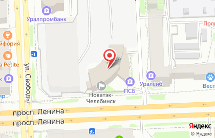 Челябинский филиал Банкомат, Уральский банк Сбербанка России на проспекте Ленина, 42а на карте