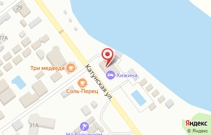 База отдыха Хижина на Катунской улице на карте