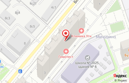 Клиника уха, горла и носа на Большой Очаковской улице на карте