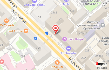 Супермаркет домашней еды Бахетле на Тверской улице на карте