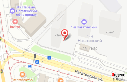 Служба доставки и логистики Сдэк в Нагатино-Садовниках на карте