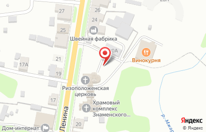 Приход Знаменского храма на карте