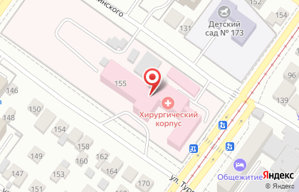 Сеть аптечных пунктов на улице Тургенева на карте