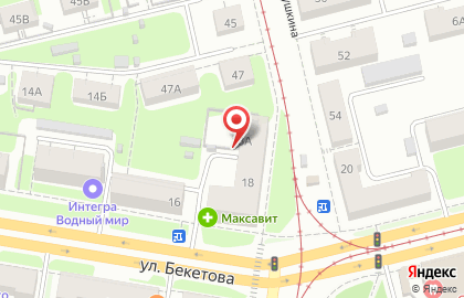 Ладушка на улице Бекетова на карте