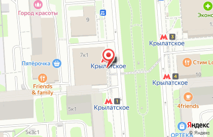Студия маникюра Лены Лениной в Крылатском (б-р Осенний д 7) на карте