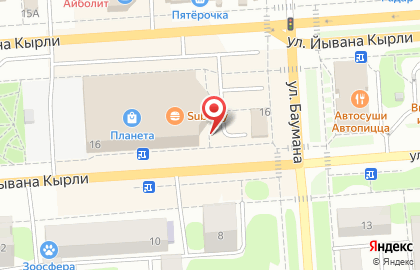 Пиццерия и суши-бар Милано на улице Баумана на карте