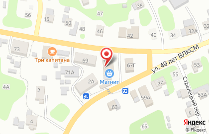 Супермаркет Магнит в Юрьевце на карте