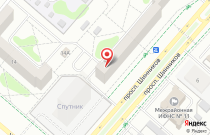 Общественный пункт охраны правопорядка на проспекте Шинников, 1 в Нижнекамске на карте
