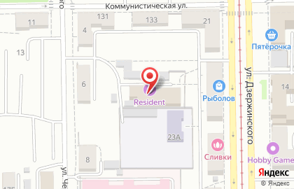 Рекламно-производственная компания Точка на улице Дзержинского на карте