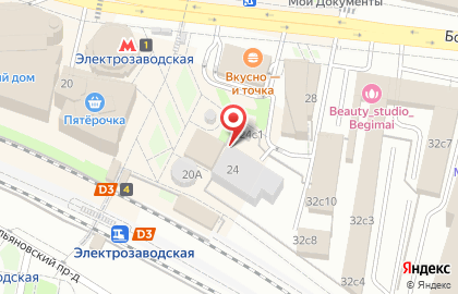 Магазин продуктов в Москве на карте