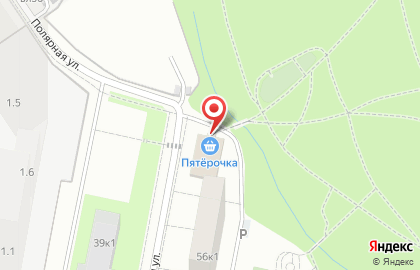 Супермаркет Пятёрочка на Полярной улице, 56 на карте