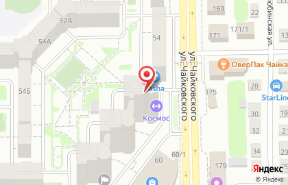 Спортивный клуб каратэ Zensho на улице Чайковского на карте