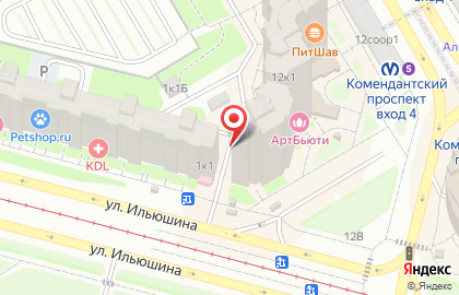 Продуктовый магазин в Санкт-Петербурге на карте